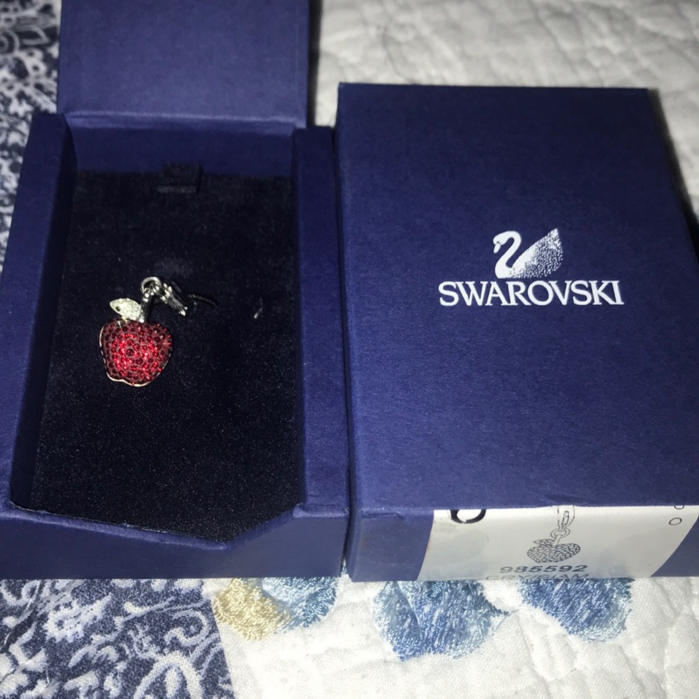 Authentic SWAROVSKI red apple charm